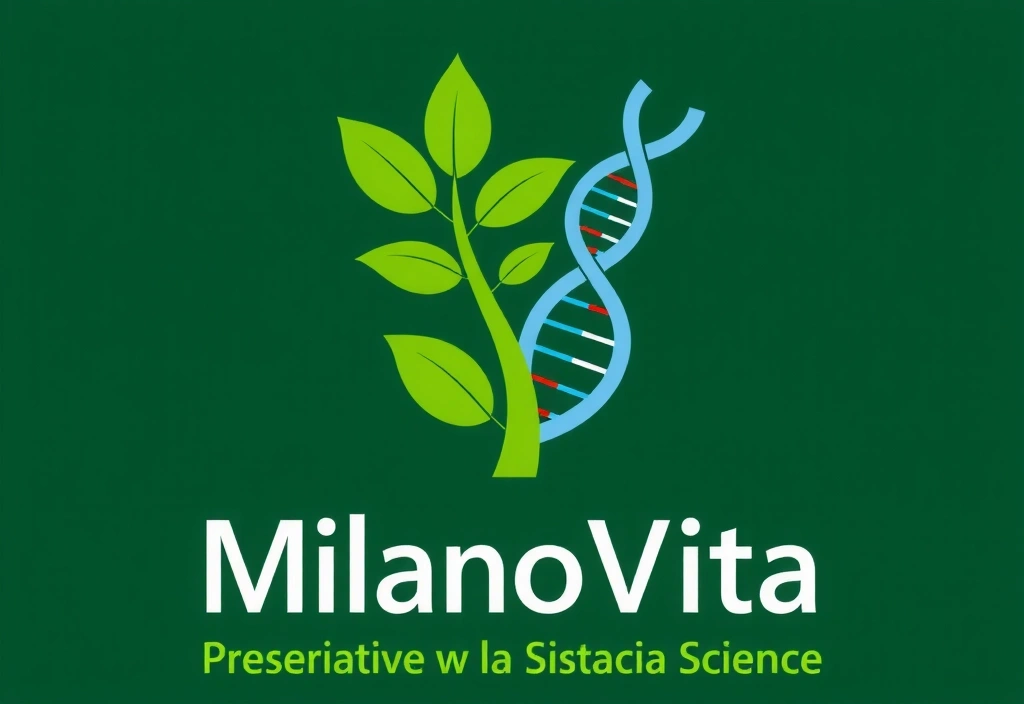 Immagine che rappresenta l'origine e la crescita di Milanovitacz, con elementi naturali e scientifici che si fondono.